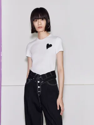 Cotton Slim Fit T-shirt Eco Friendly Dye Comfort and Breathable