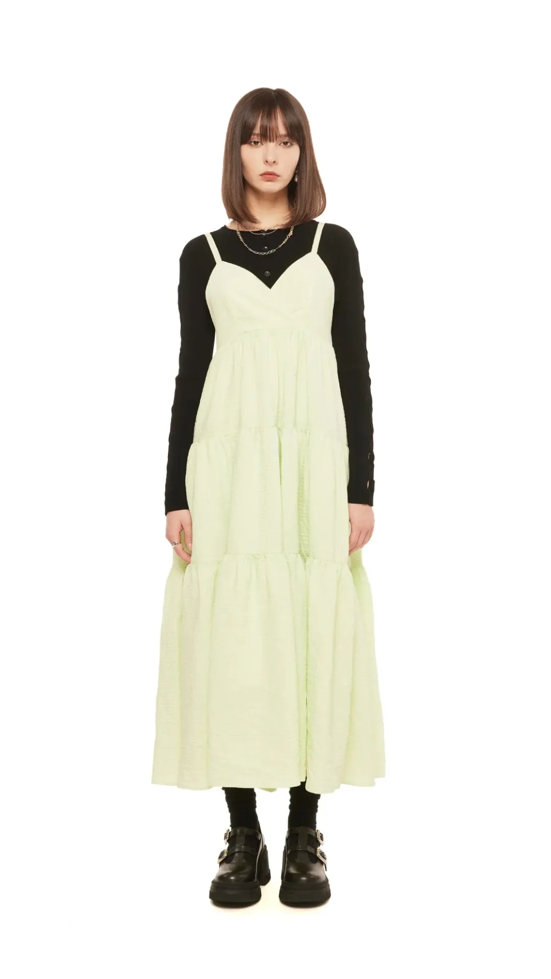 Tiered Gypsy Dress WrinkleResistantFabric Ship Glow