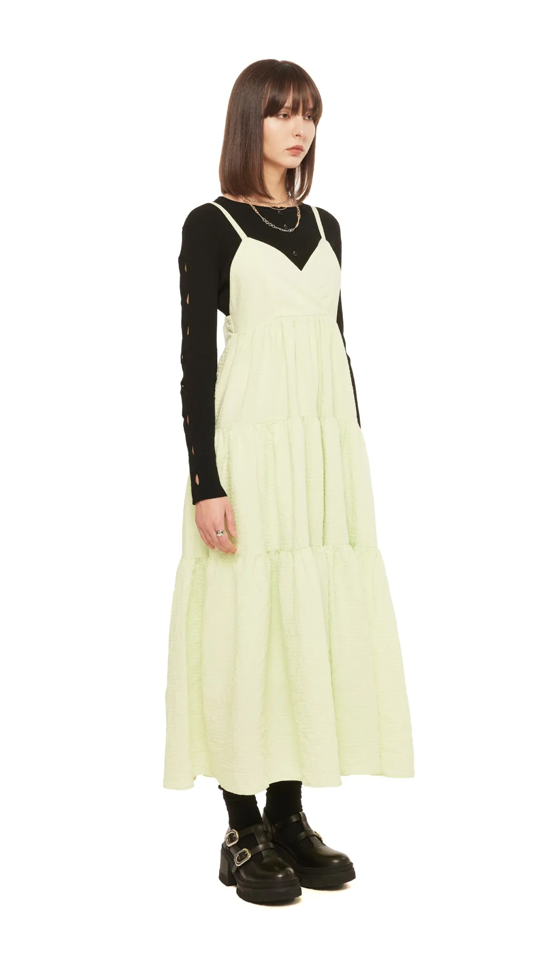 DoubleStitchedEdges Travel Core Tiered Gypsy Dress