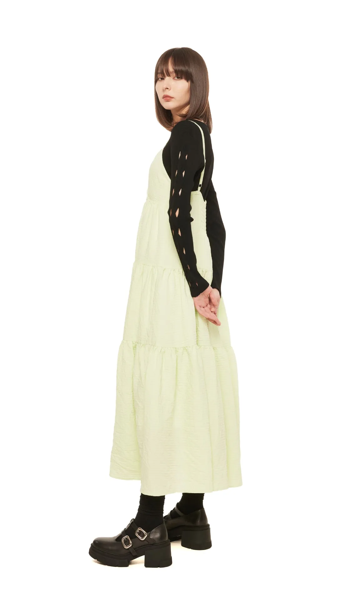 MachineWashable Fabric Tiered Gypsy Dress