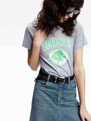 Everyday Comfort Cotton Rose Print T-shirt