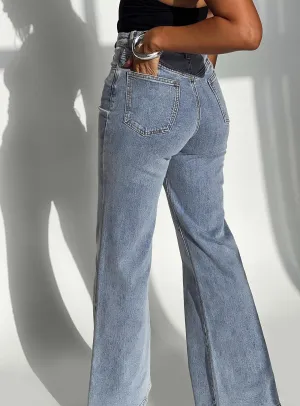 Thearlie High Rise Flared Jeans Light Wash Daily Outfit Neutral palette