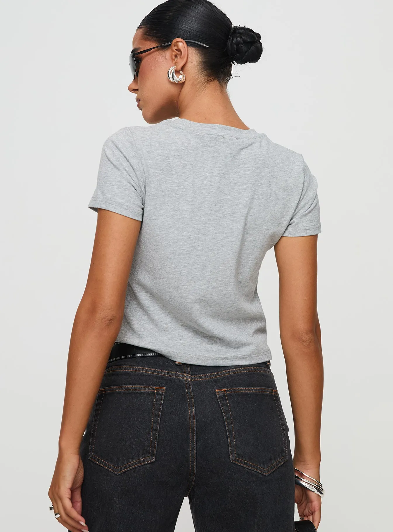 Light and Cozy Alonza Tee Grey