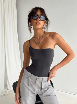 Versatile Luxury Soft Loose Hutter Bodysuit Grey