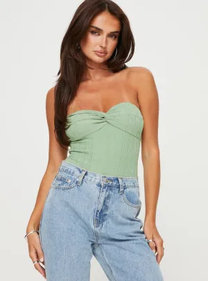 Minimal Boy Fancy Minimal Mani Bodysuit Green