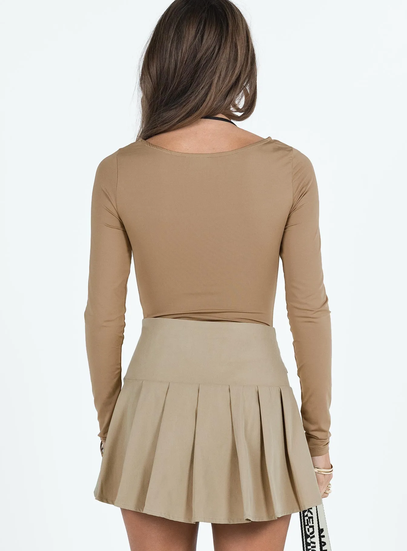Rascal Long Sleeve Bodysuit Beige Street Comfy