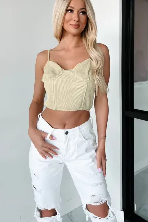 Striving To Shine Lurex Corset Top (Gold) operators