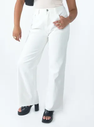 Arlington Straight Leg Denim Jeans White City Walk Smart Casual