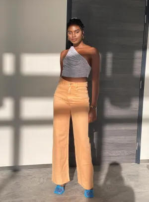 Cozy Feel Carter Denim Jeans Orange