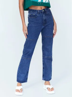 Outdoor Fashion Riveted Stress Points Uptown Jeans