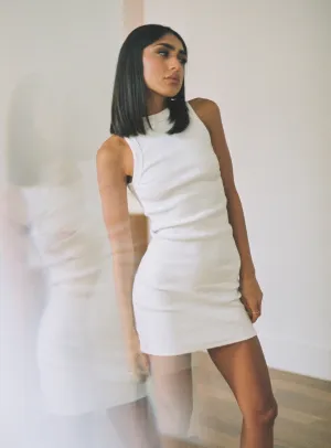 Flash Hot Organic Classic Tank Dress White