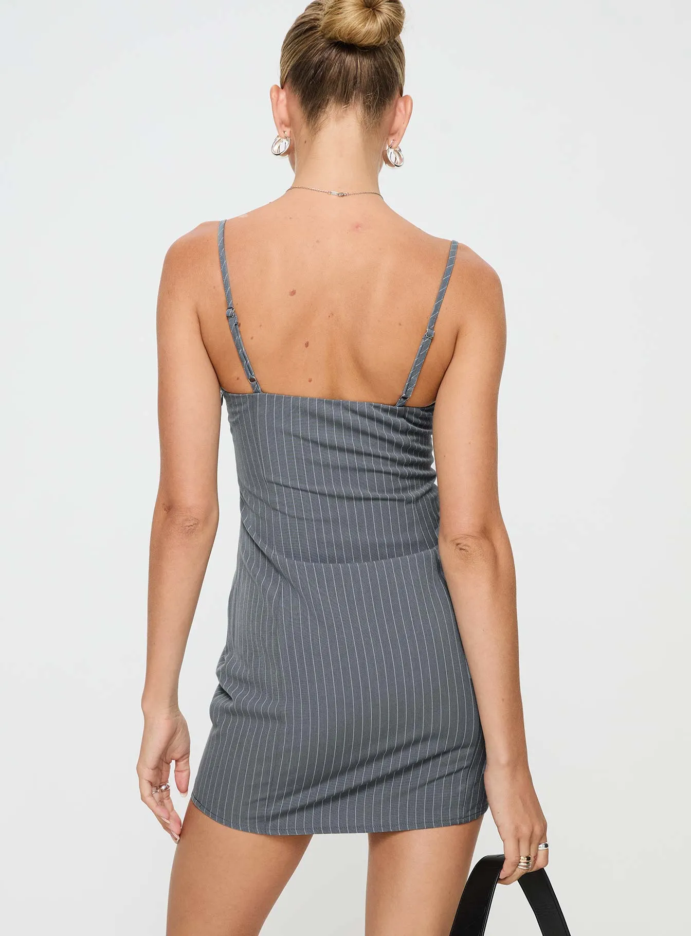 Bakers Mini Dress Grey Relaxed Vibe Glow Mode