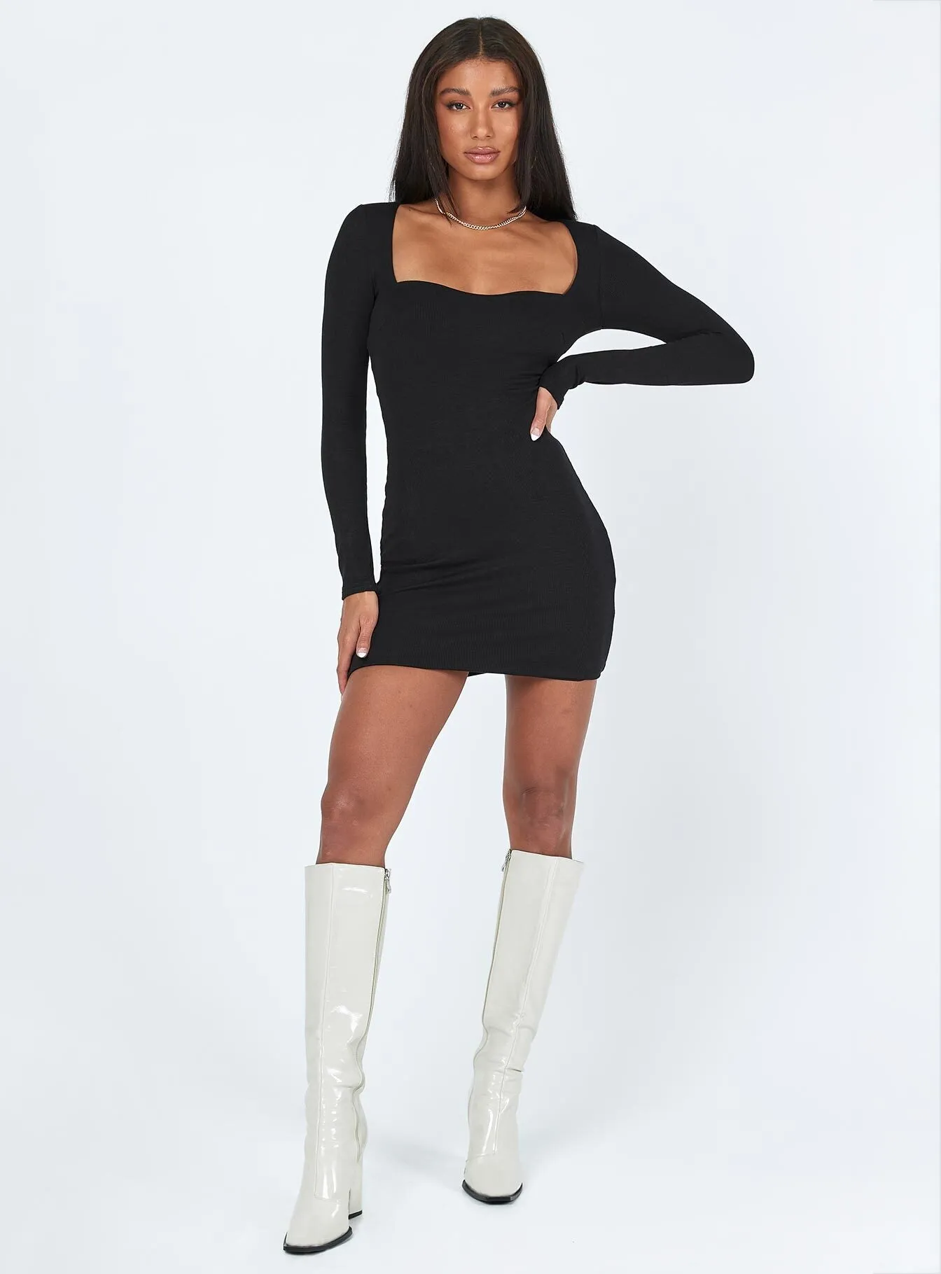 Elegant short formal gown Nolan Mini Dress Black