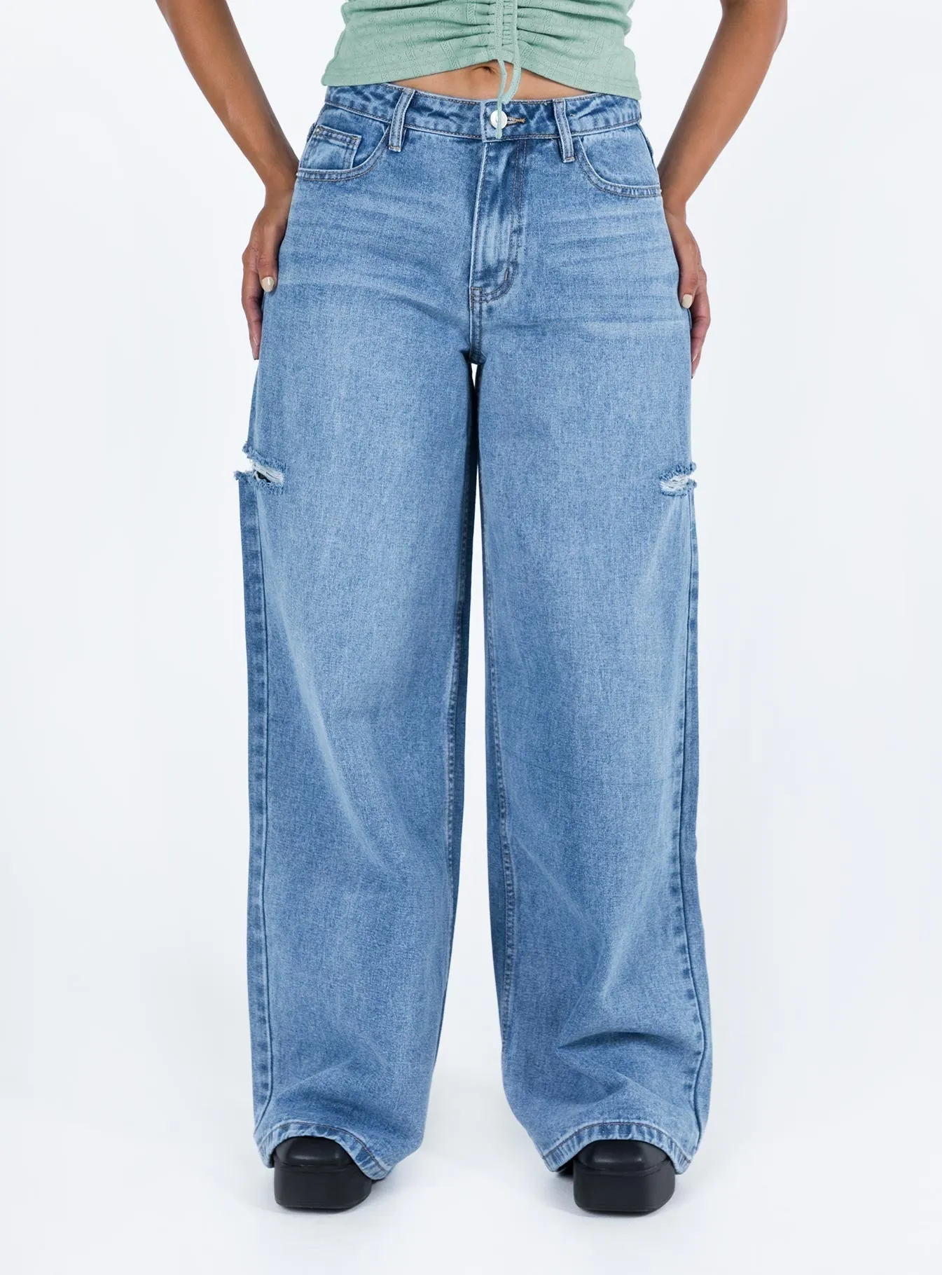 Teags Jeans Mid Wash Denim Eco Certified Textile Standards