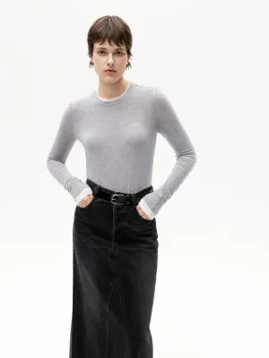 Basic Long Sleeve T-shirt Chill Comfort Look Timeless and Chic