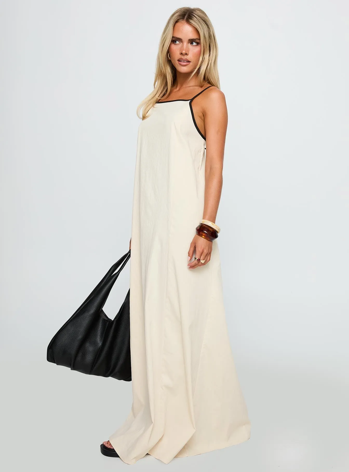 tie dye Dominik Maxi Dress Cream