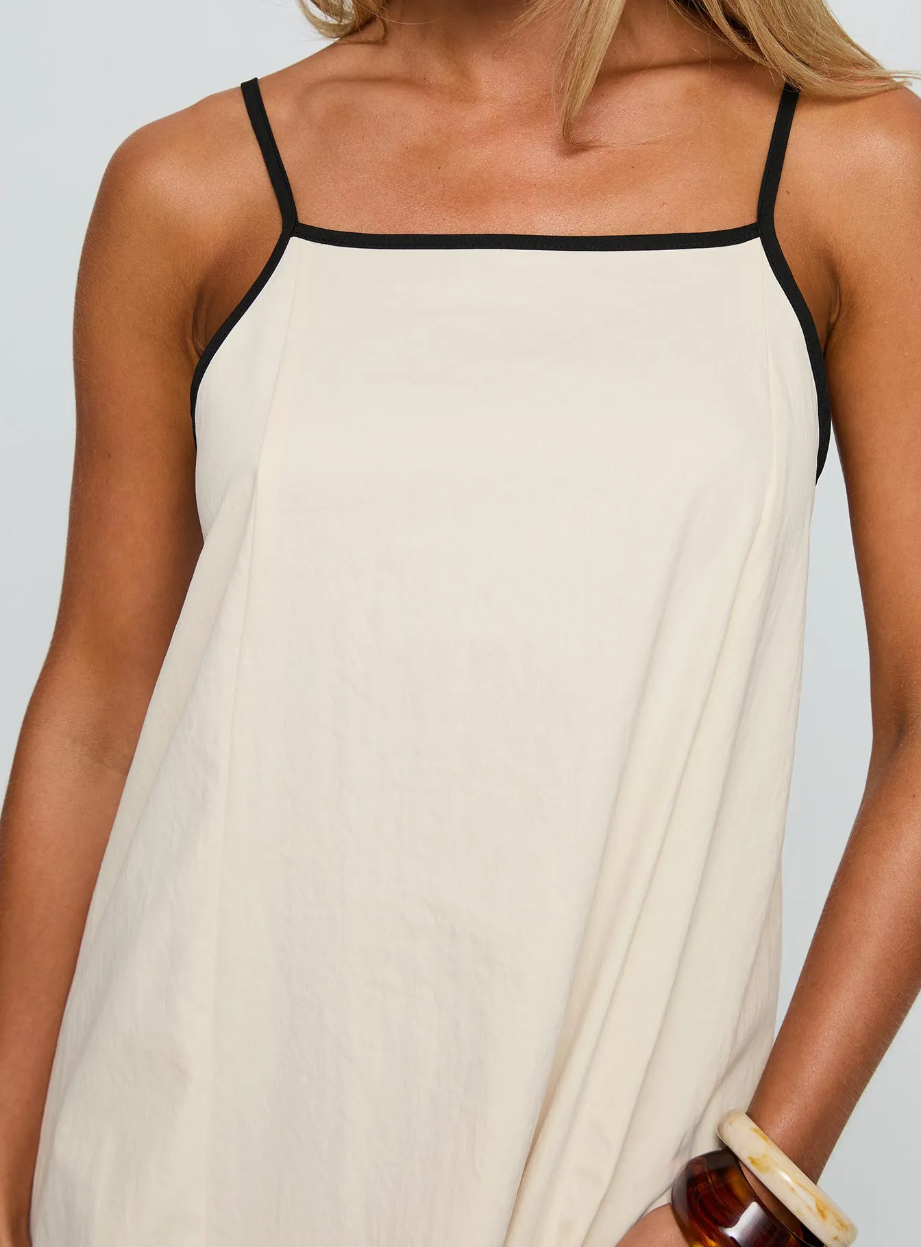 Silver Shine Comfortable casual maxi Dominik Maxi Dress Cream
