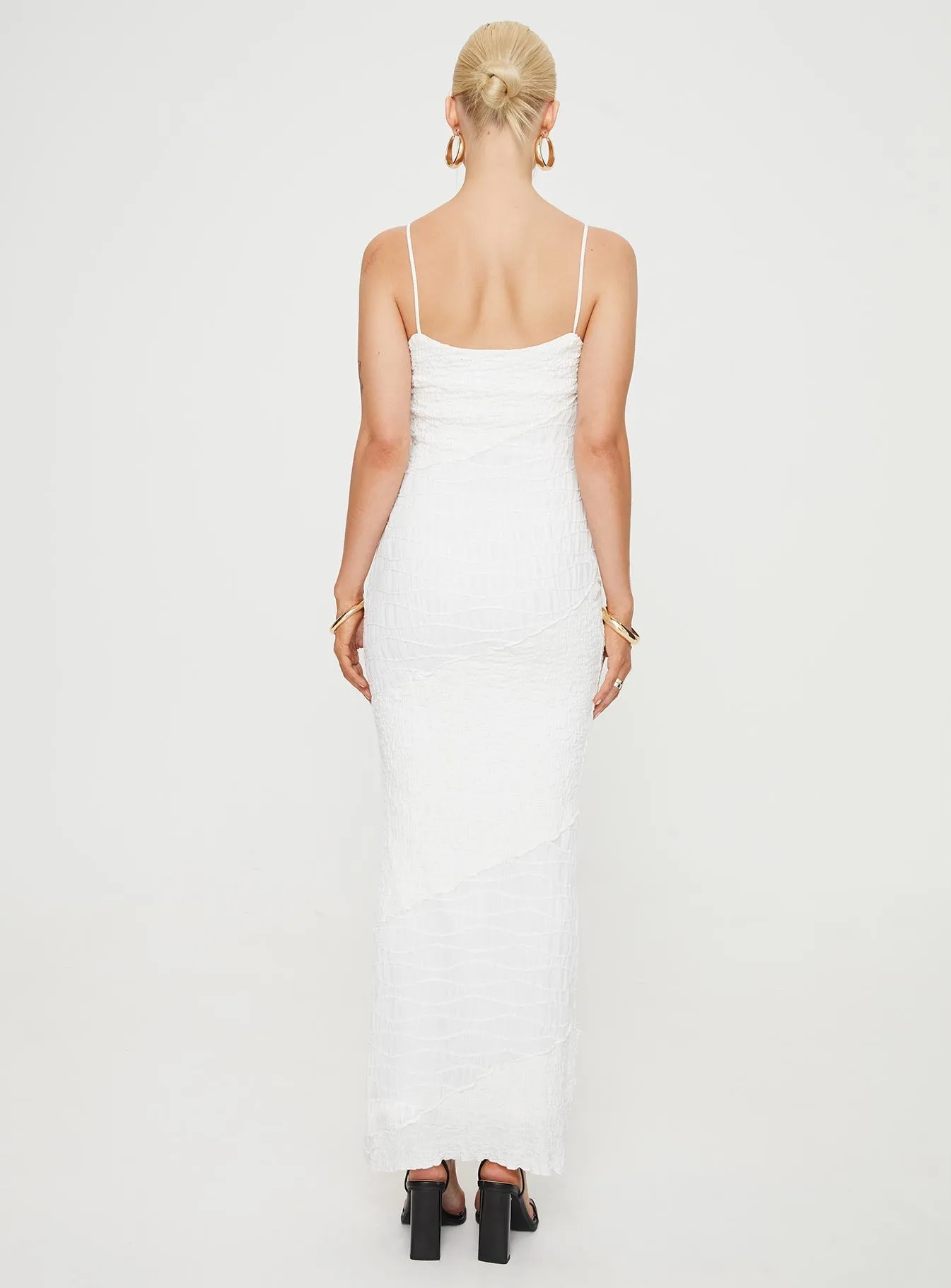 Confident Walk Boynton Maxi Dress White