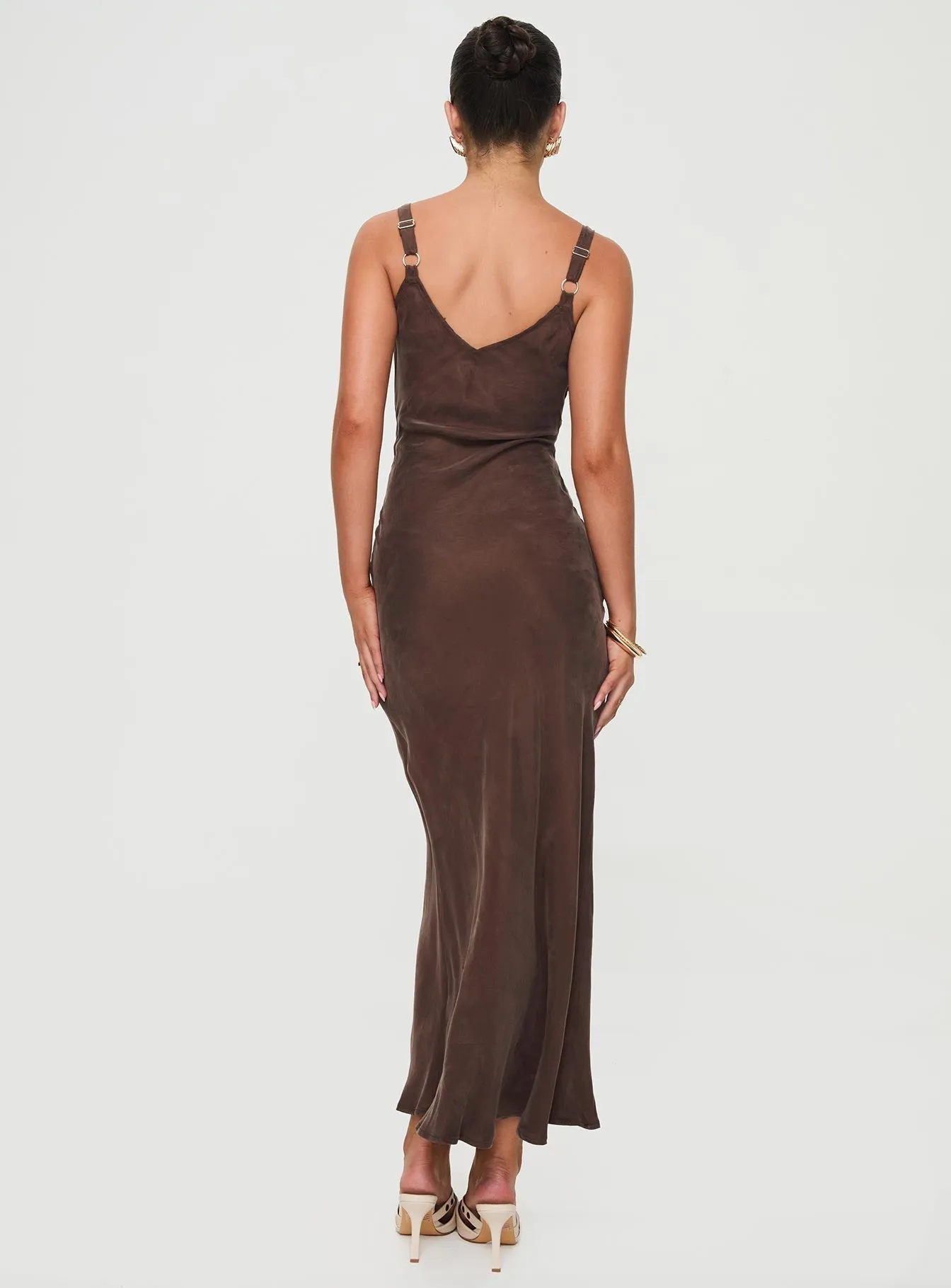 Batiste Glow Laurette Maxi Dress Brown Petite