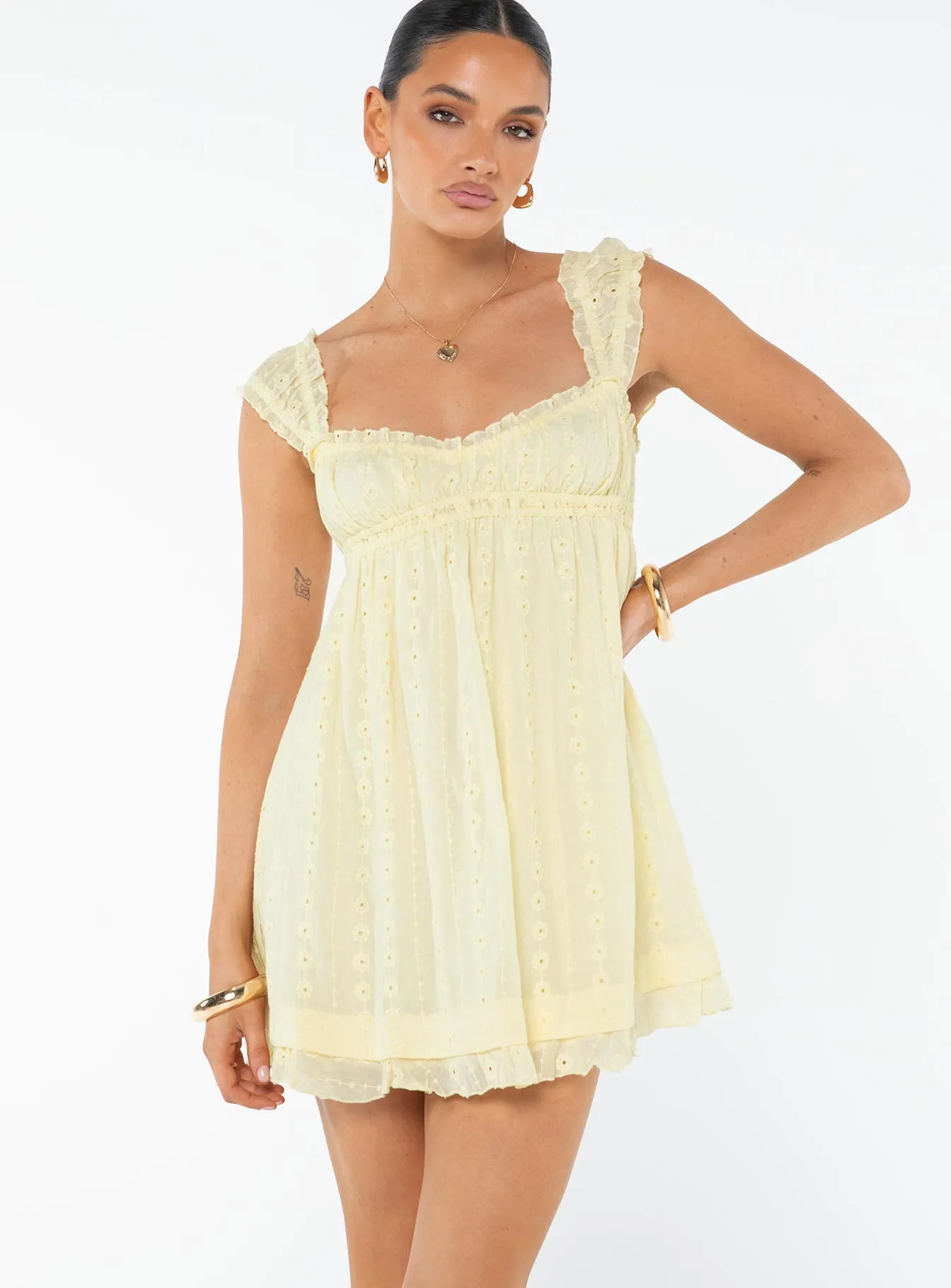 Reversible Style Summer Style Carlita Mini Dress Yellow Tall