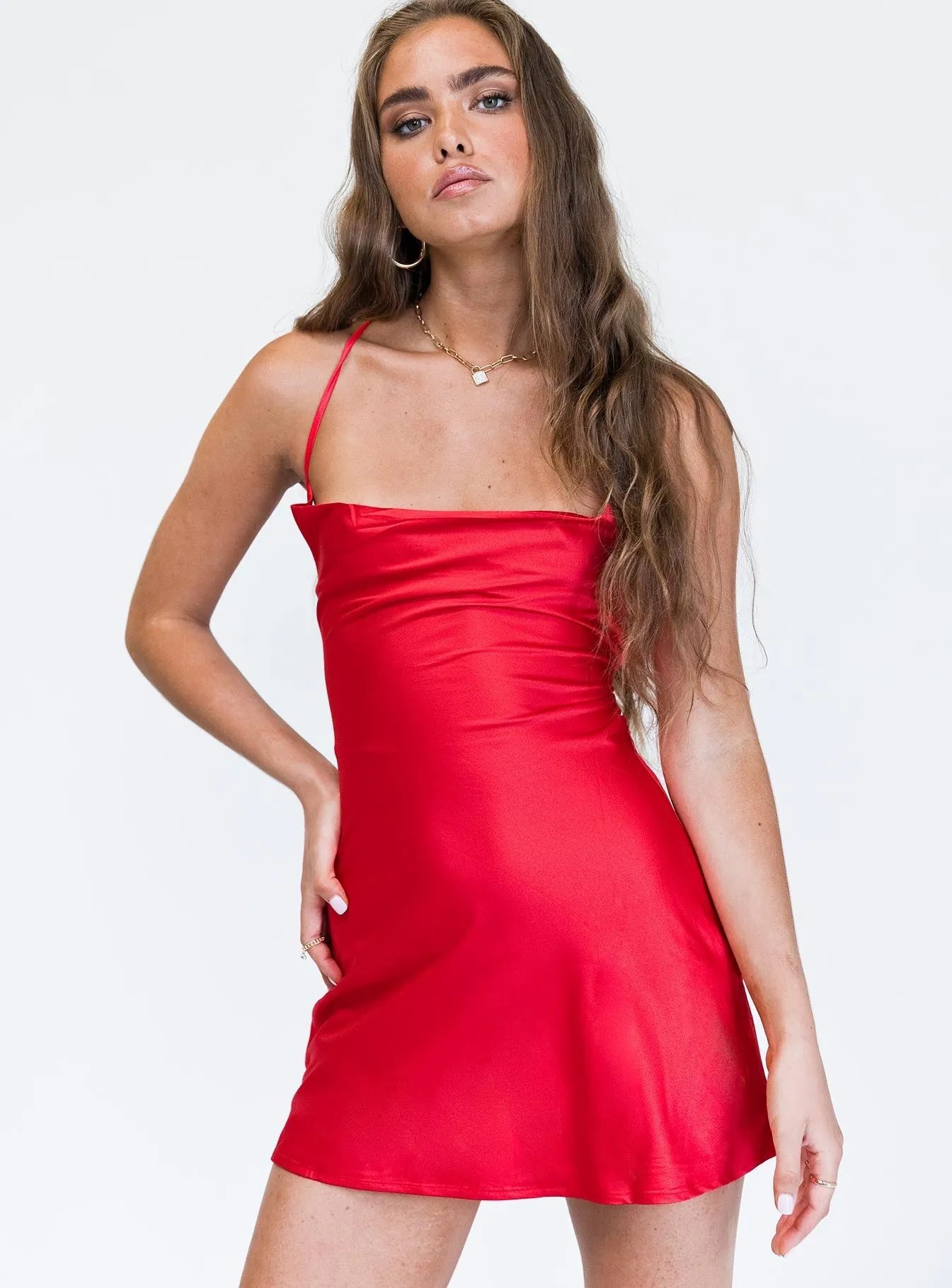 Celena Mini Dress Red Comfort Fit