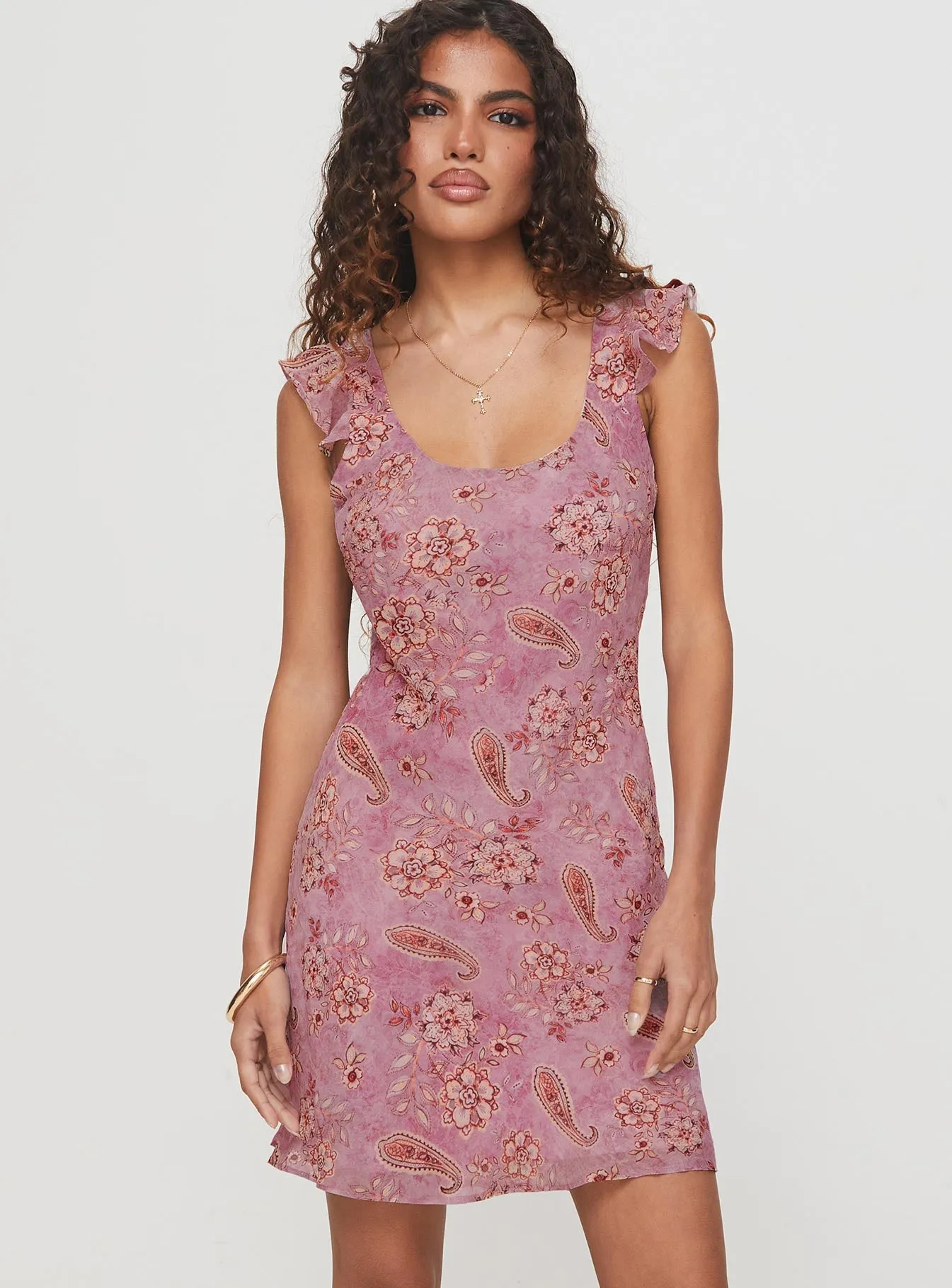 Light Edge Kata Mini Dress Multi Paisley