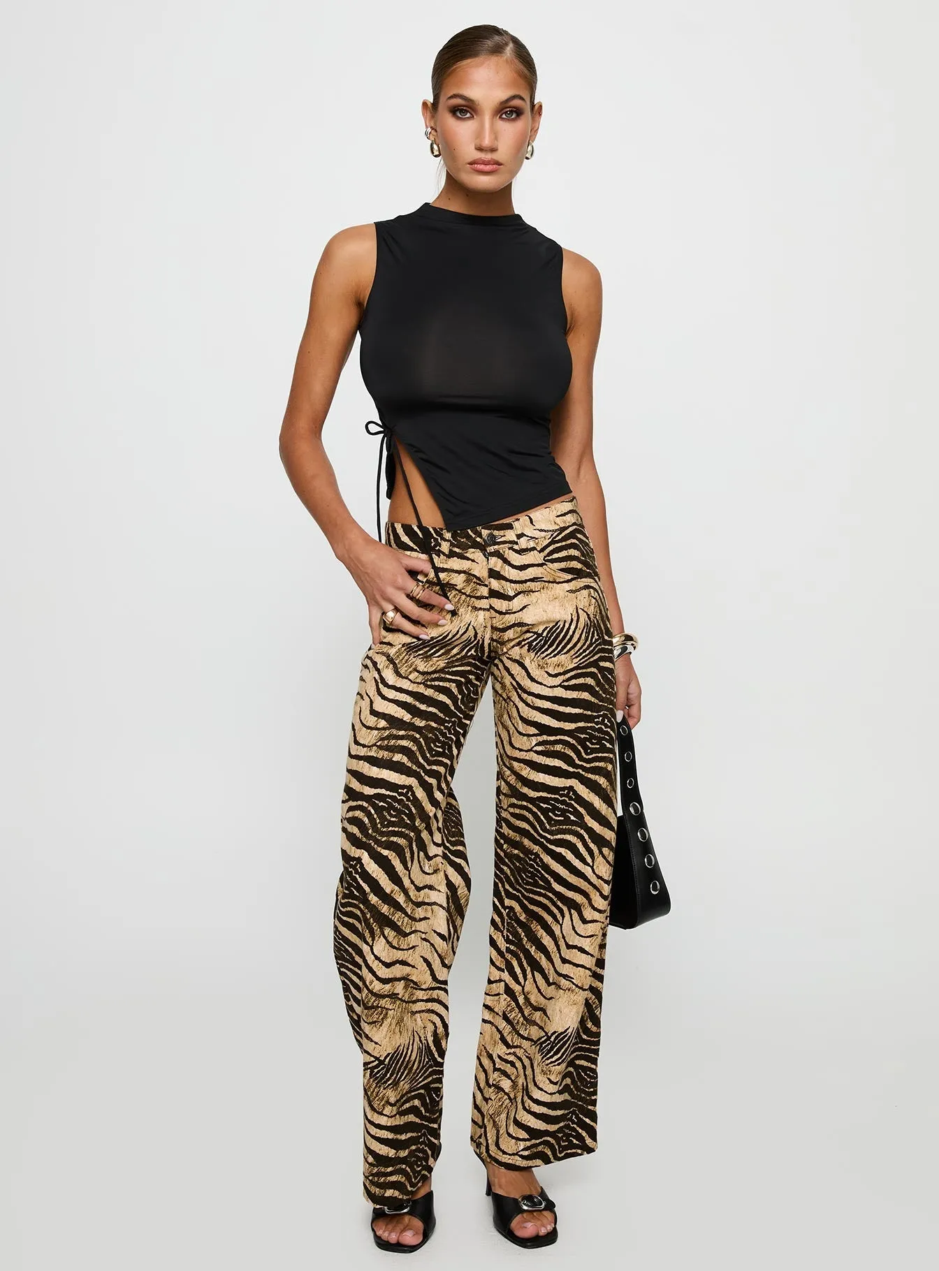 Sustainable Road Trip All Day Comfort Design Low Rise Roomy Pants Multi