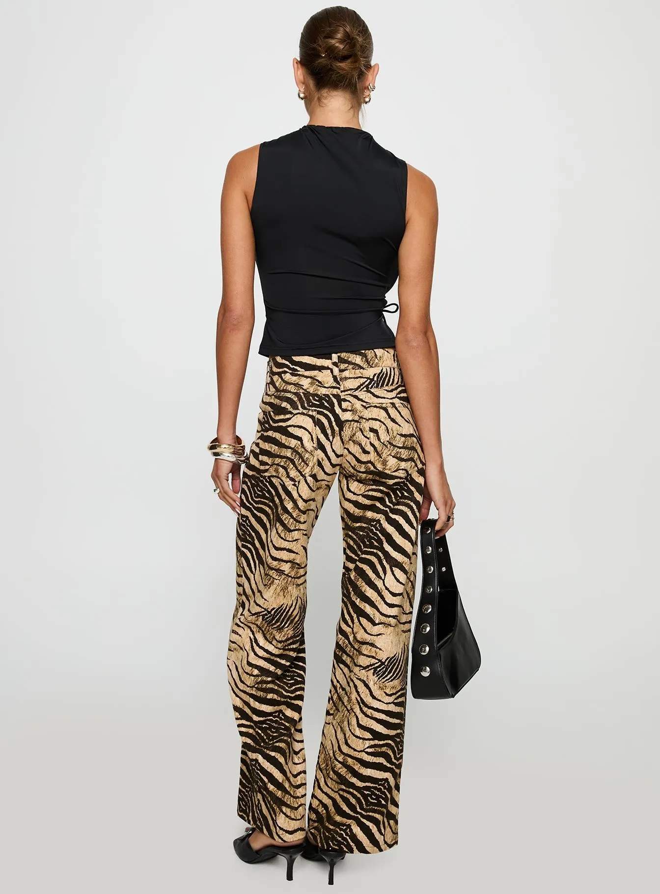 Low Rise Roomy Pants Multi Casual Smart Casual Unisex Wear