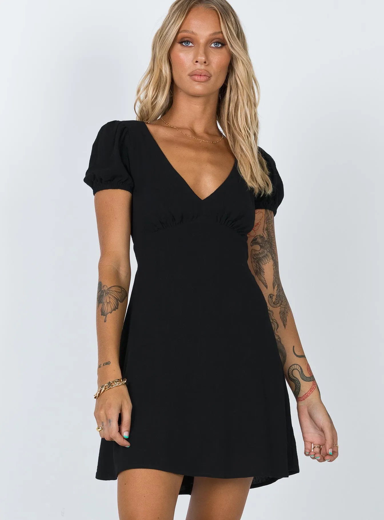 Modern and sleek mini Smith Mini Dress Black