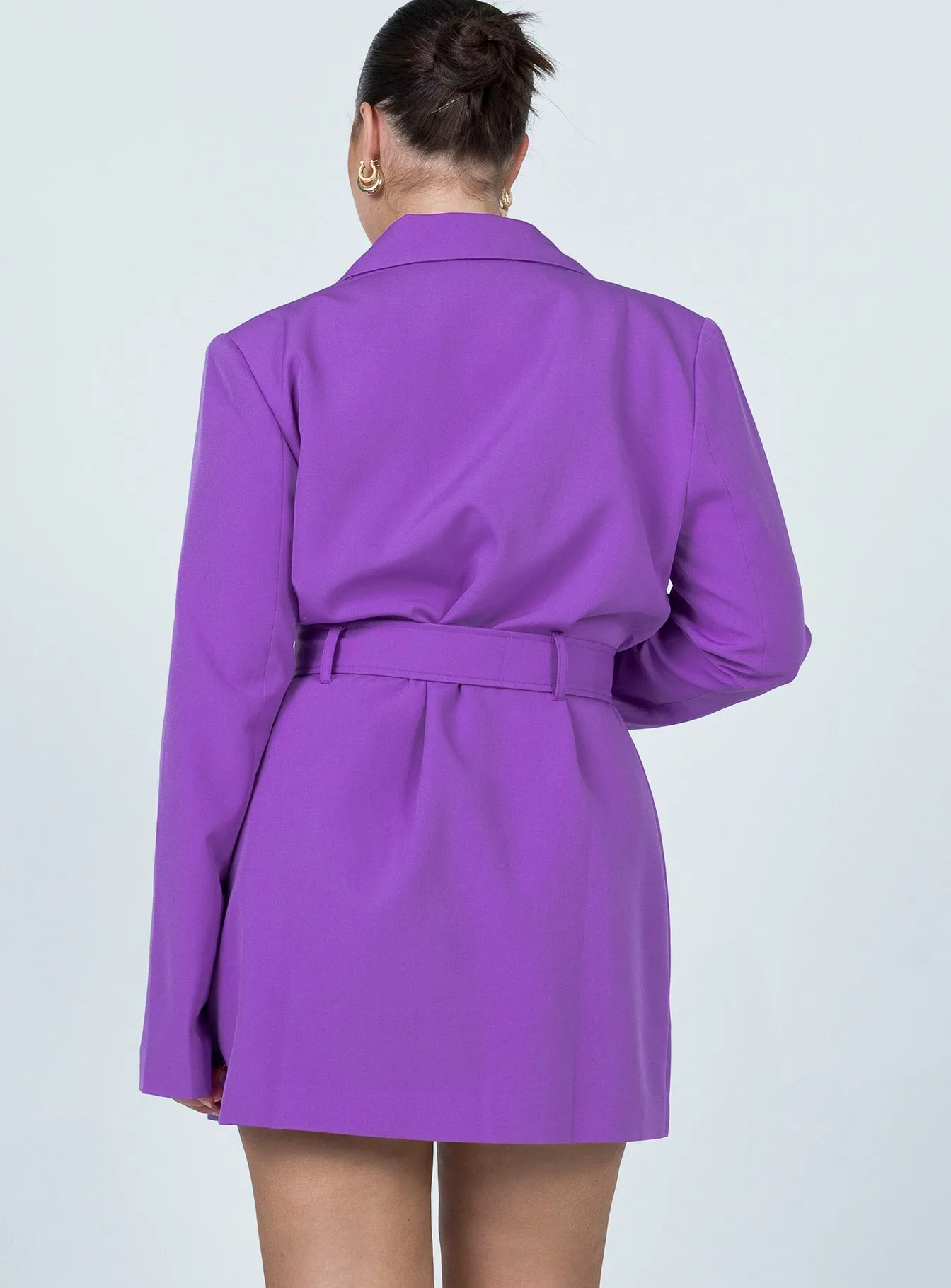 Steinway Mini Dress Purple Anti Static Material