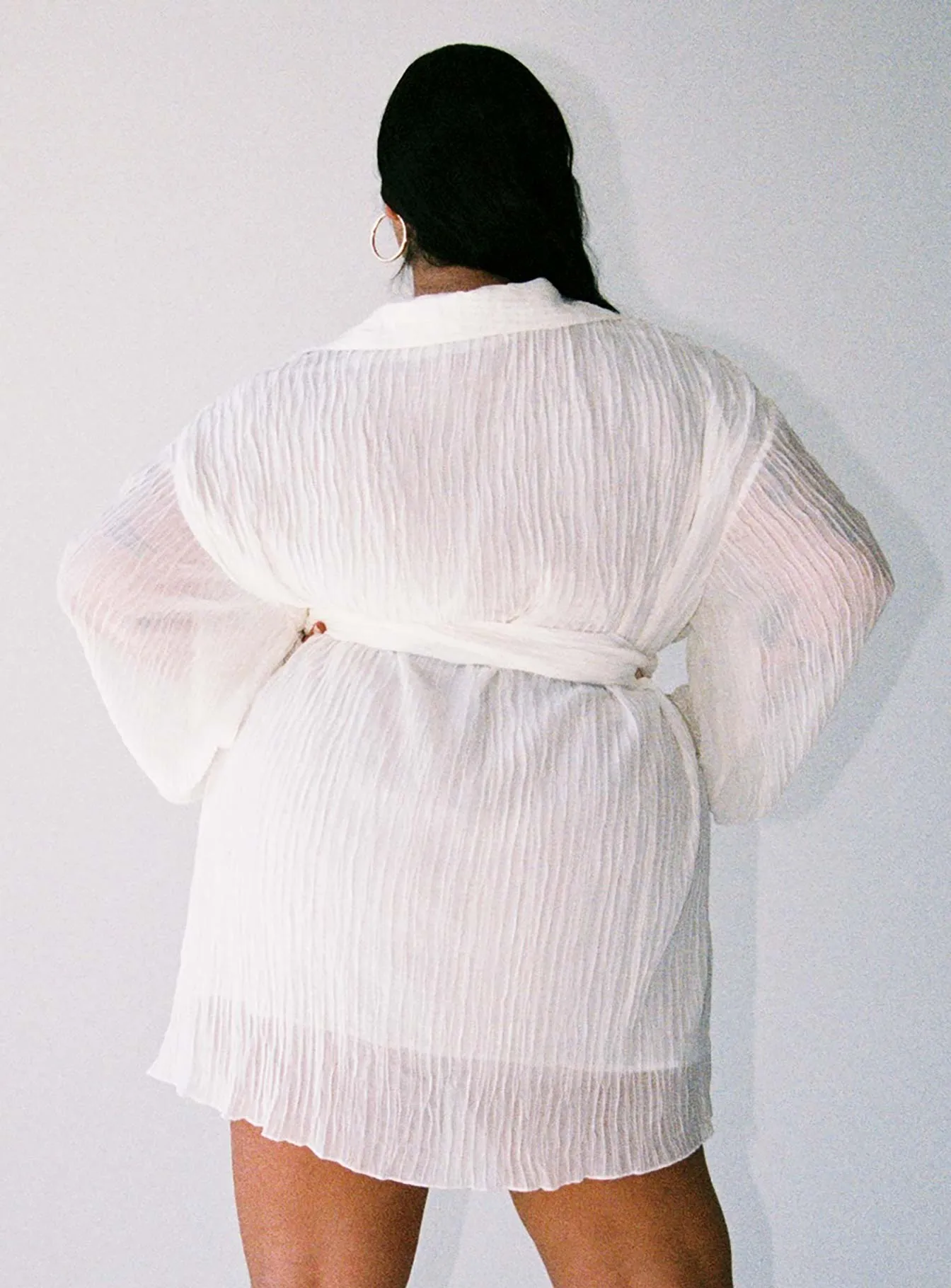 Effortless Wear Tune In Shirt Dress White Curve