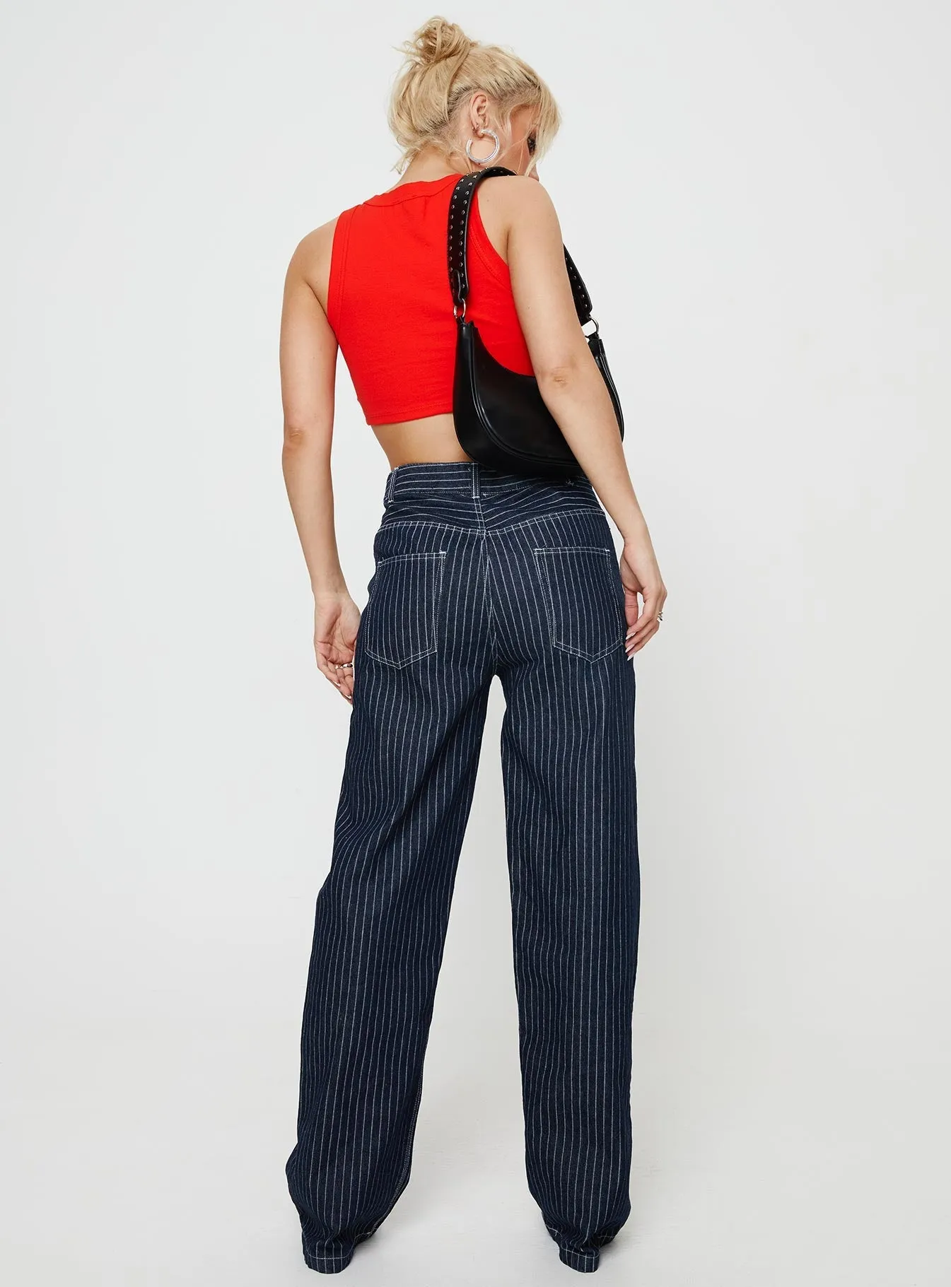 Rathlyn Pinstripe Jeans Dark Denim Winter Warmth Outdoor Adventure