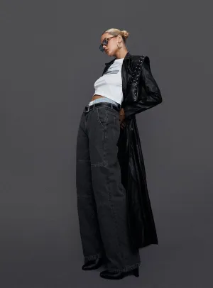 Unisex Fit Mood Fit Freedom Jeans Washed Charcoal