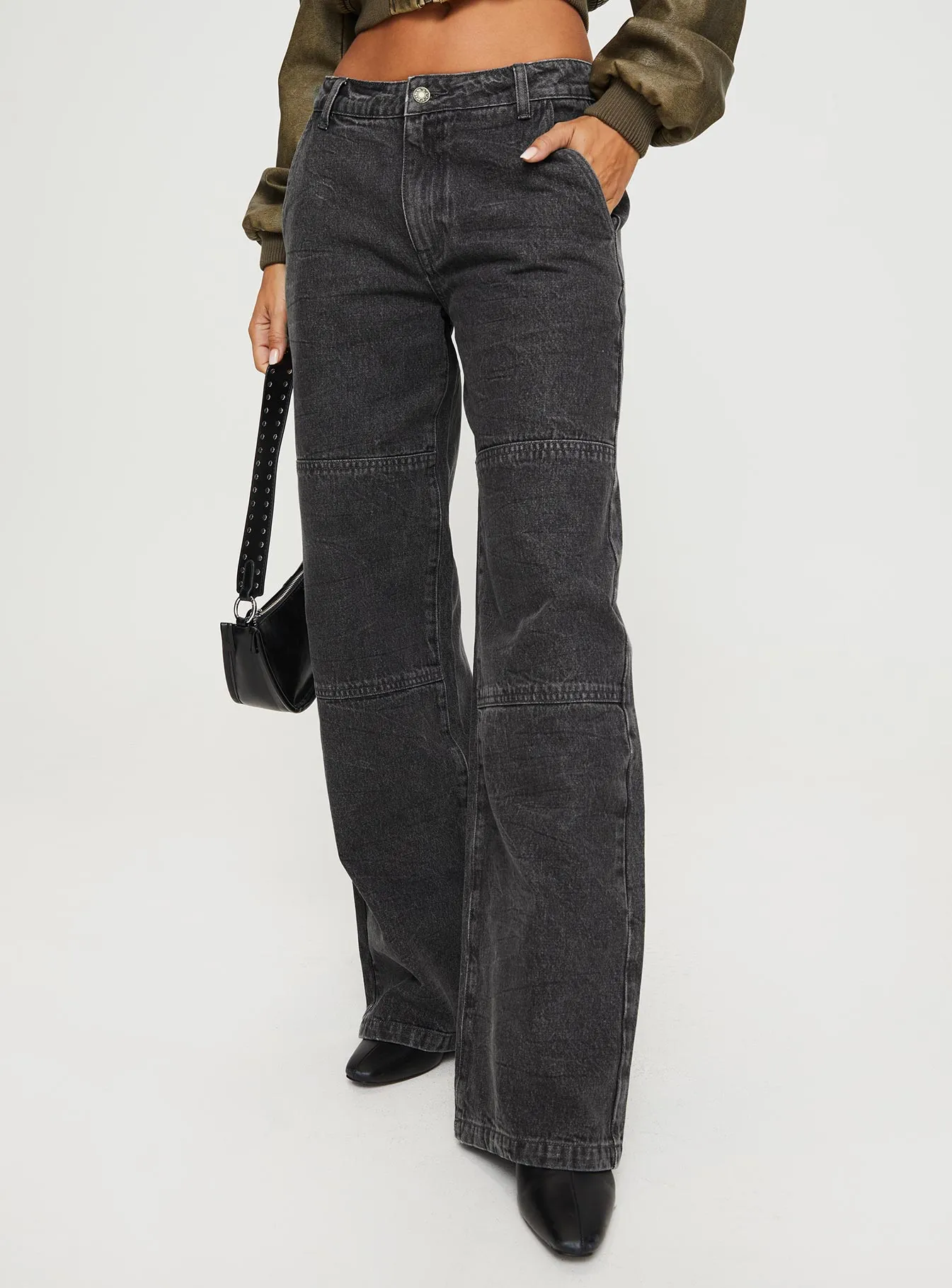 Freedom Jeans Washed Charcoal True Fit Trendy Evening Stroll