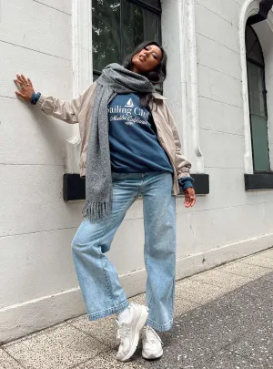 Brigid Jeans Mid Wash Denim All Fit Style
