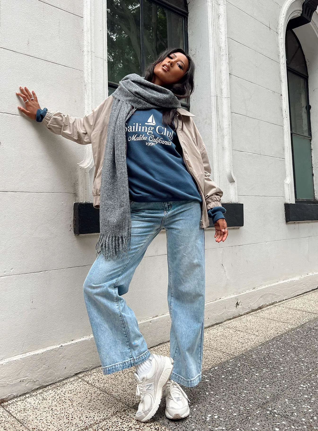 Brigid Jeans Mid Wash Denim All Fit Style