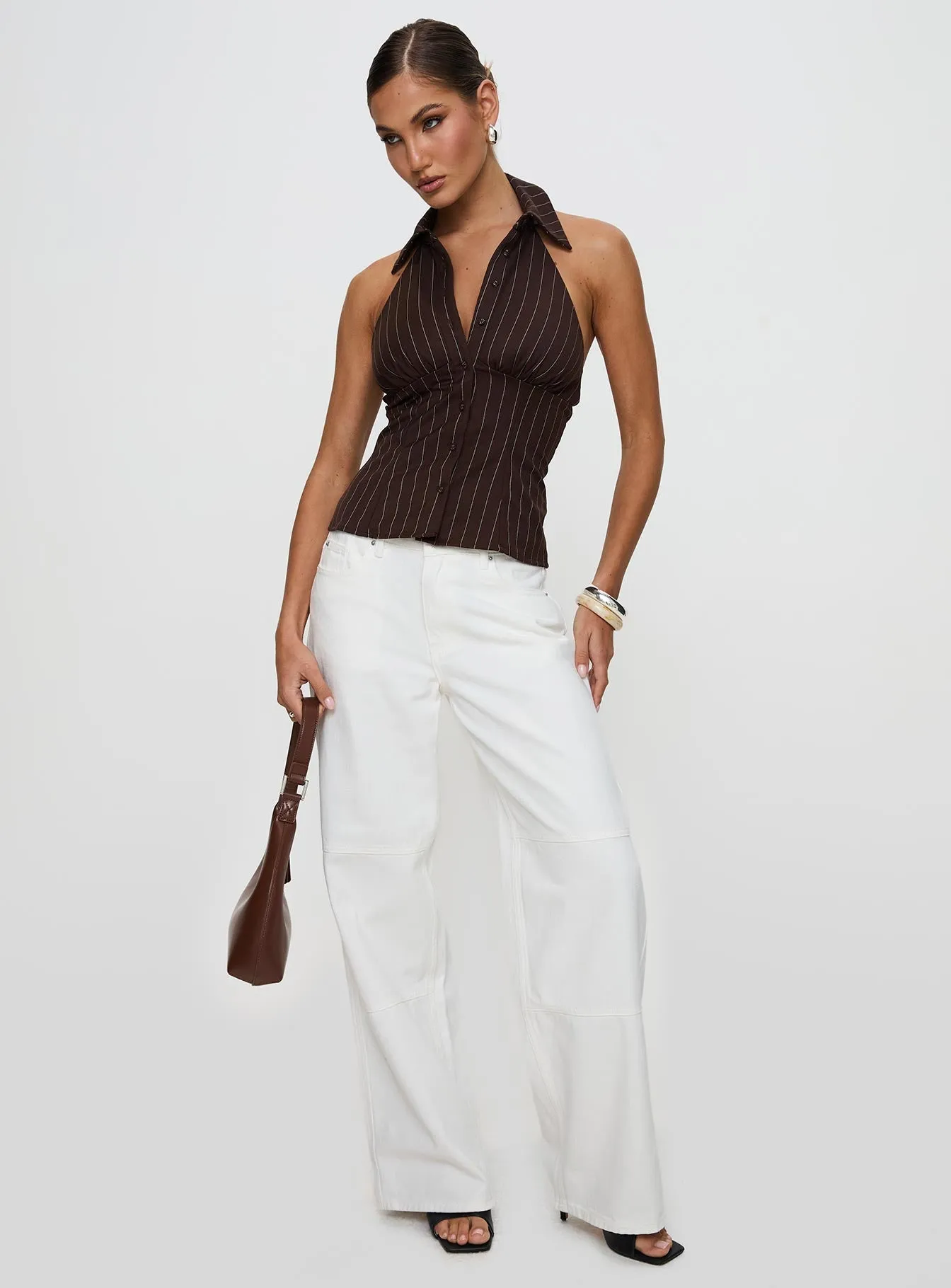 Slim Family Style Daily Wear Creative Look Work Ready Lightweight Companion Mid Rise Jean White