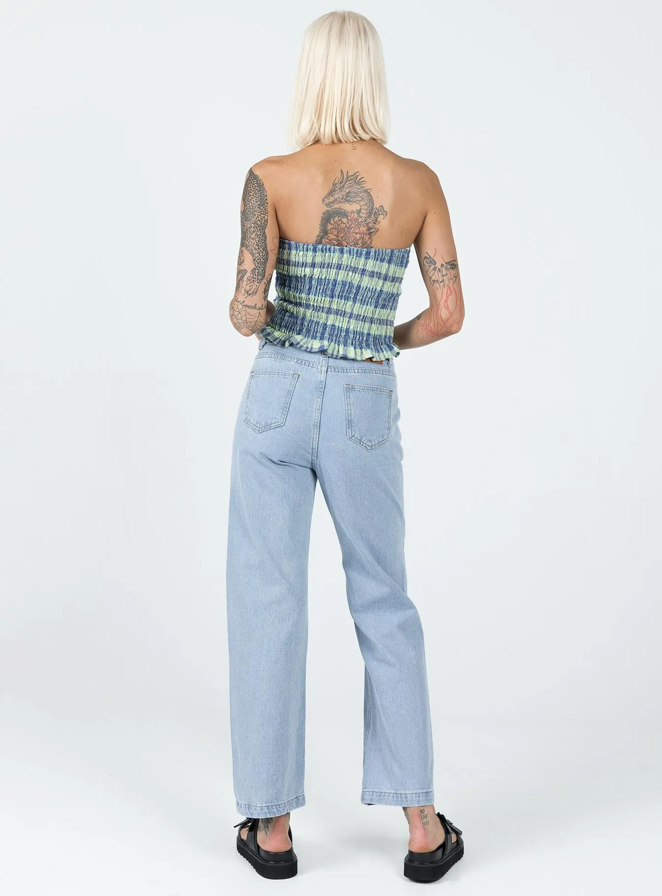 Stretch Classic Gym Ready Effie Cargo Staight Leg Jean Denim
