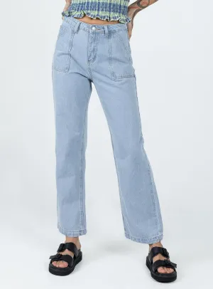 Effie Cargo Staight Leg Jean Denim Traveler Gear Nature Lover Night Out