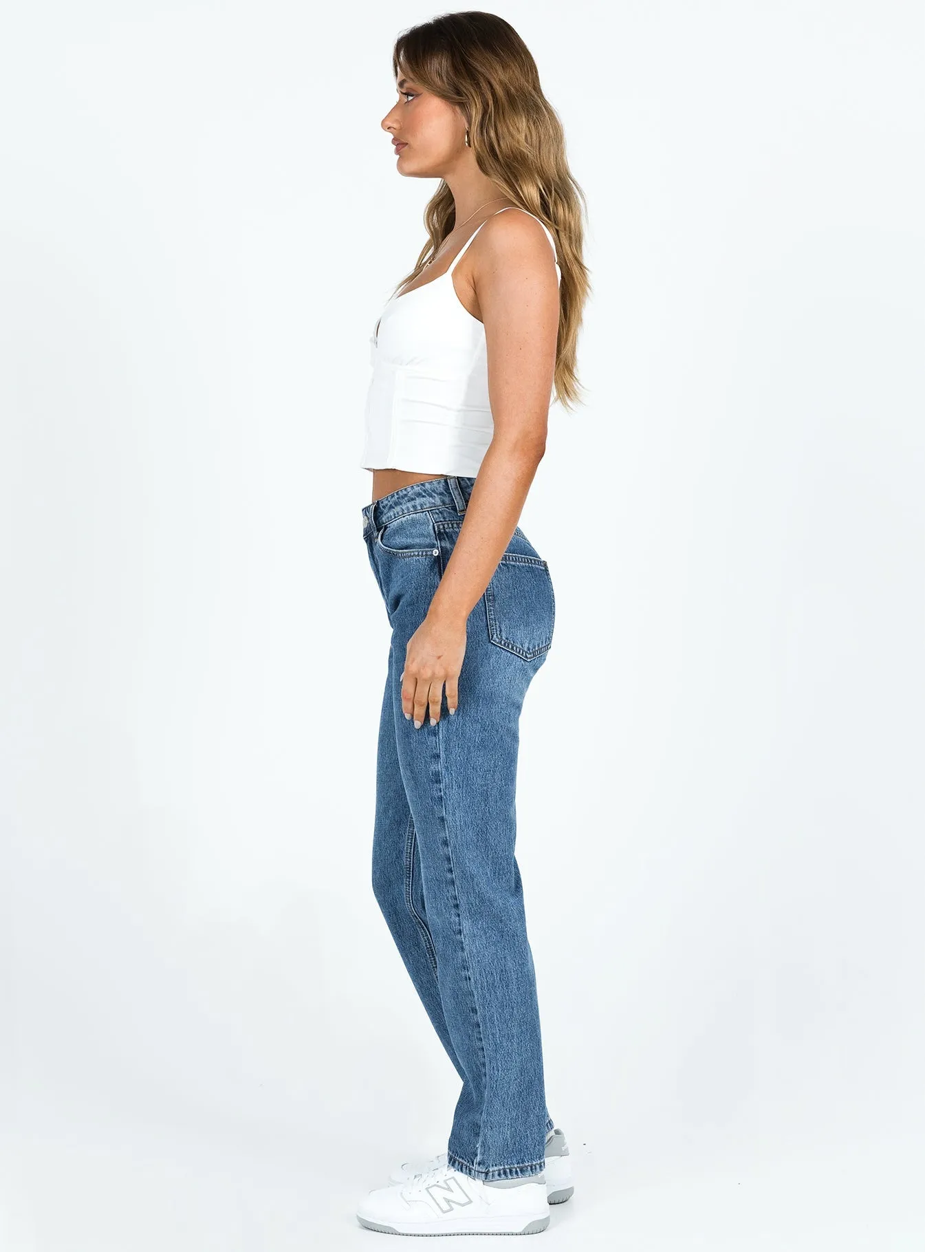 Everyday Use Travel Essential Marsher Slouch Jeans Mid Wash Denim