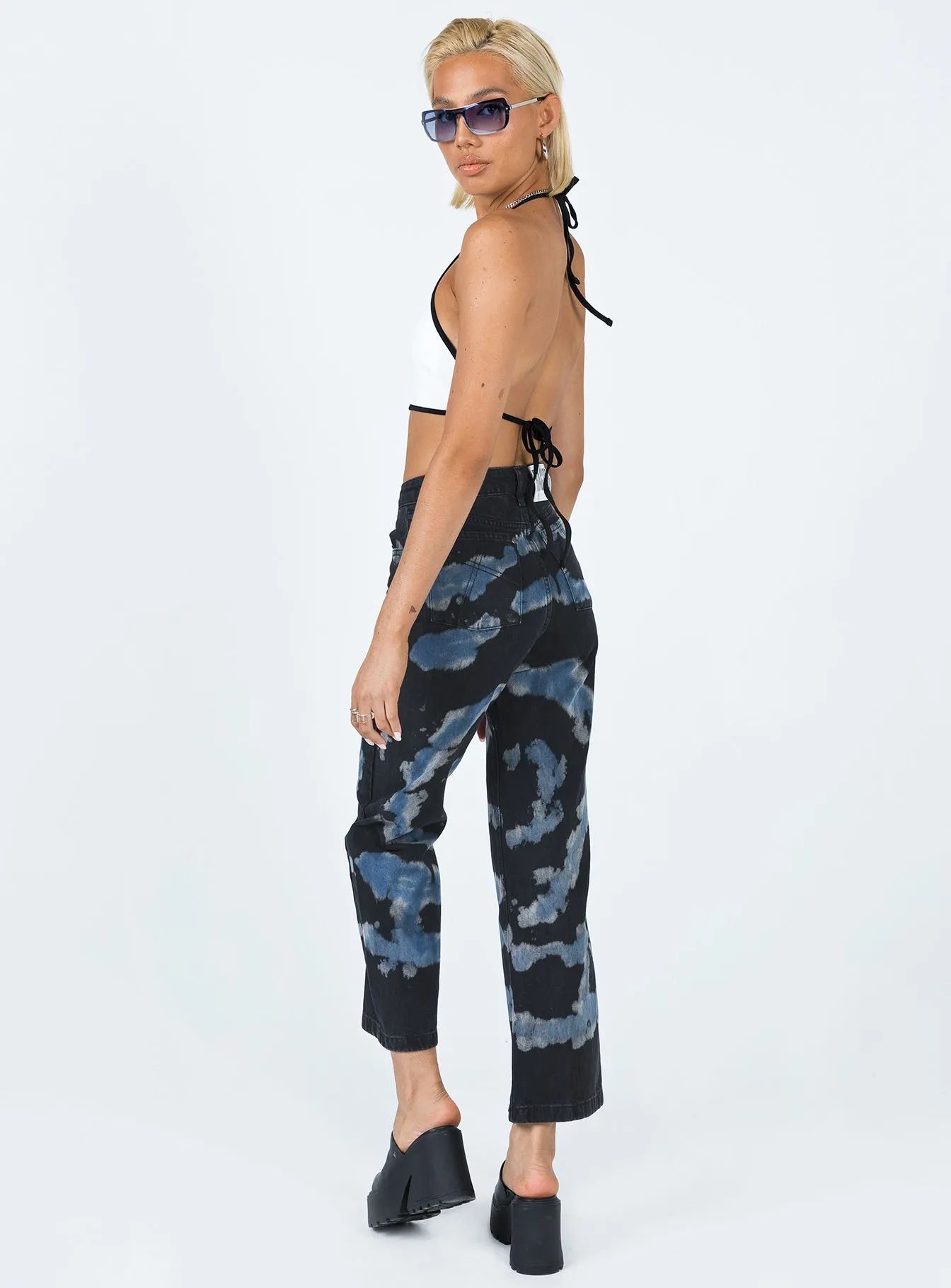 The Ragged Priest Beyond Denim Jeans Black Cropped length Everyday Piece