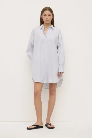 Cora Stripe Shirt Dress Clean Cut LowProfile Fasteners