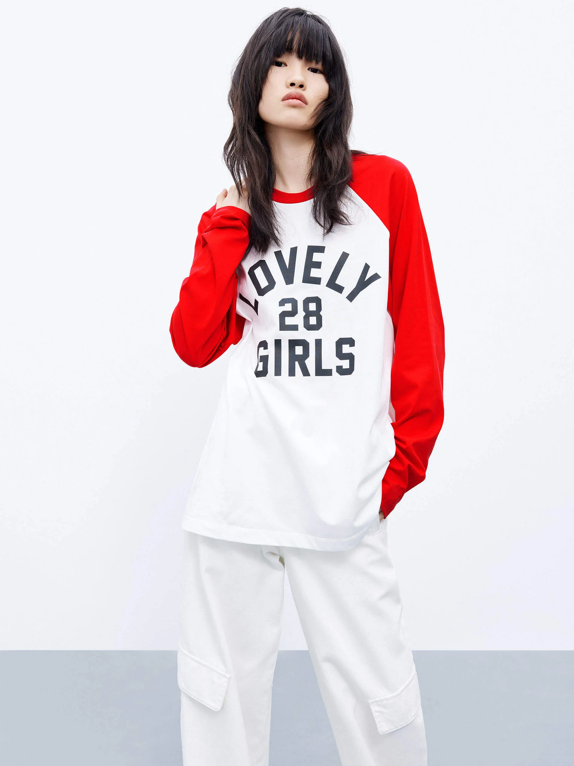 Classic Trend Look Letter Print Long Sleeve T-Shirt