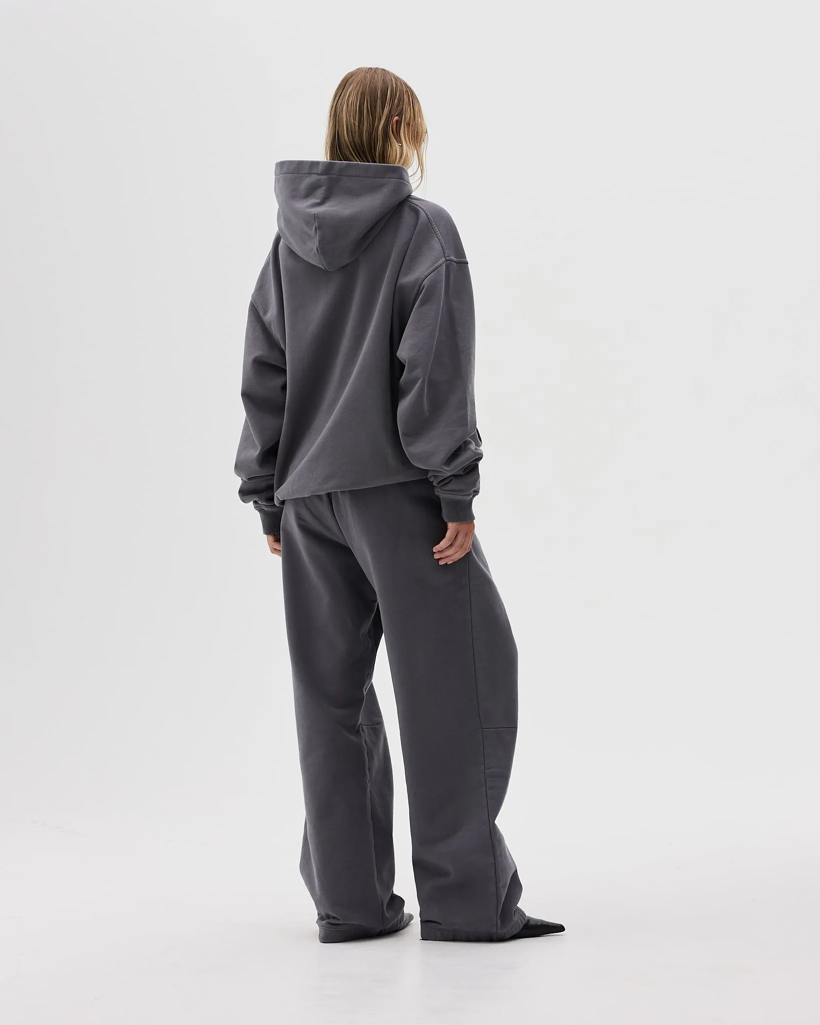 Glide On Mobility Cut Tear Resistant Oversized Hoodie, Women - Logo 3.0 - Dark Grey