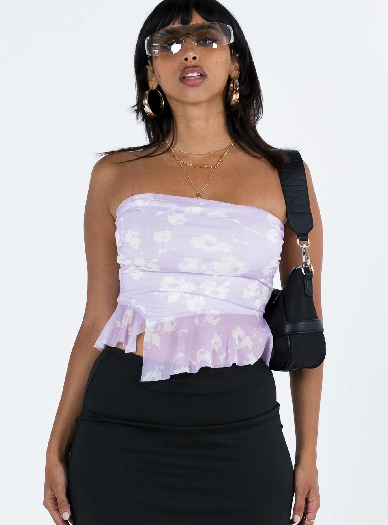 AllDay Comfort Design HeatPressedLogos Cherri Tube Top Purple