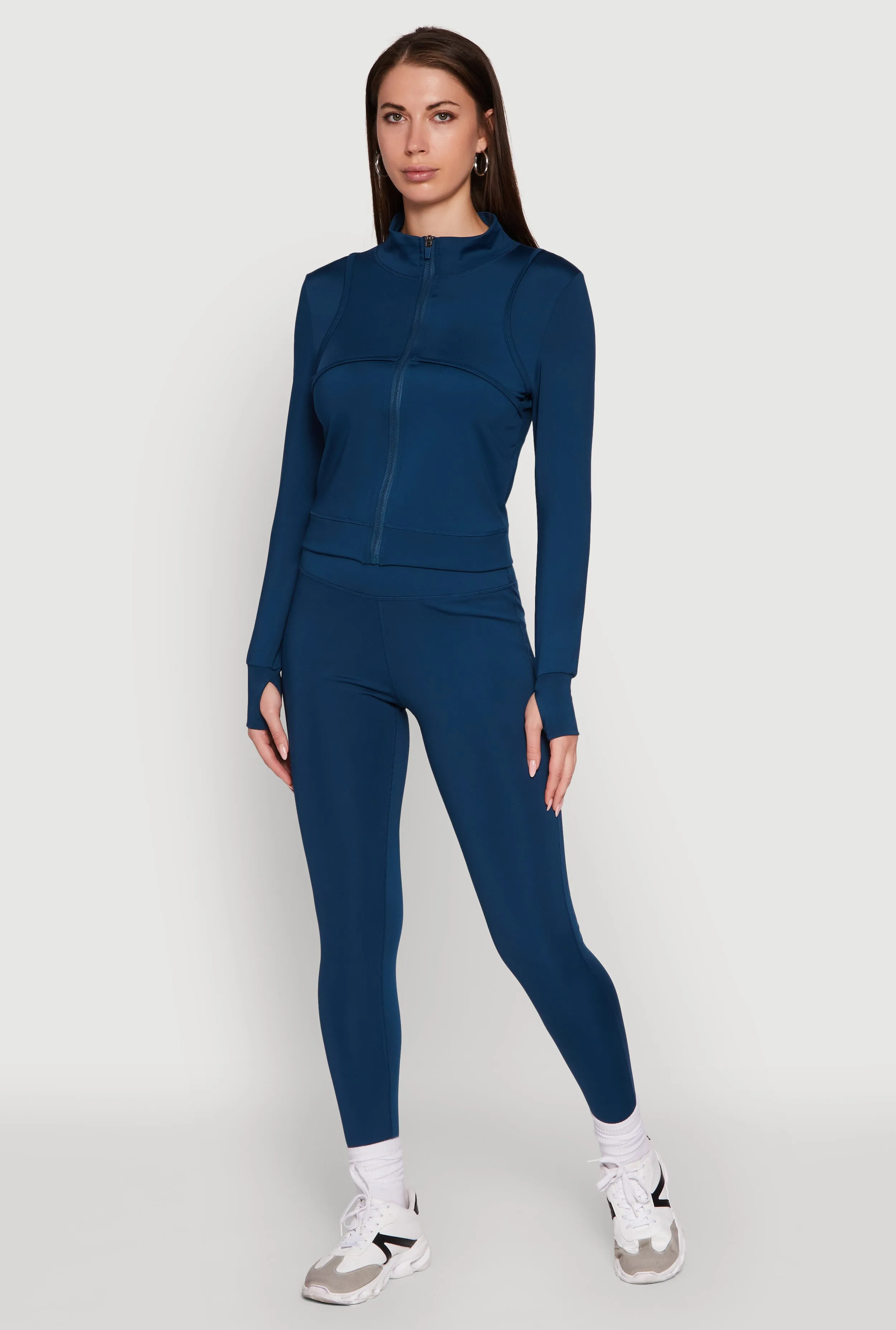 Solid High Waisted Yoga Pants Camping Gear Stretch Fit