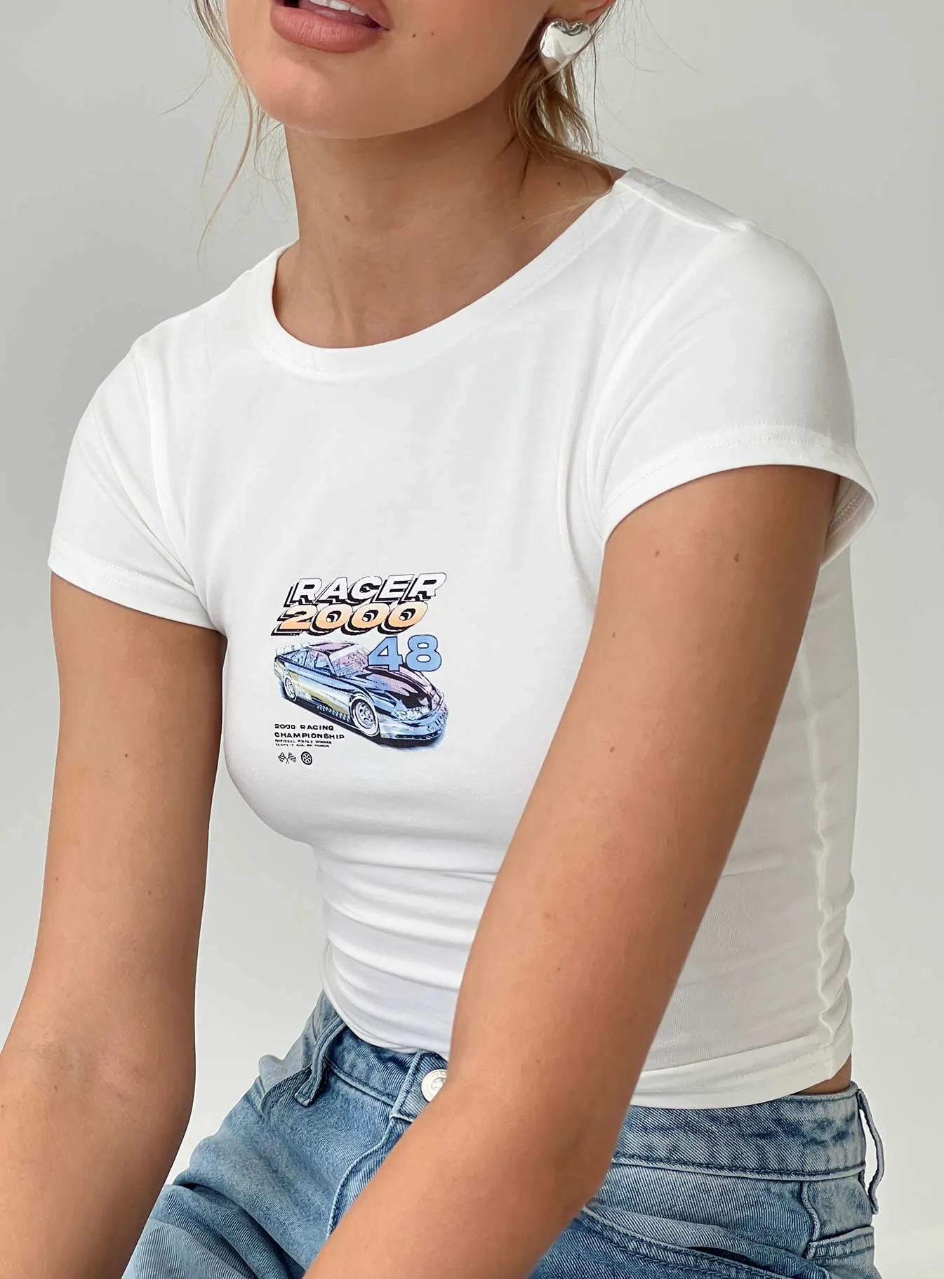 Getaway Baby Tee White Quick Comfort