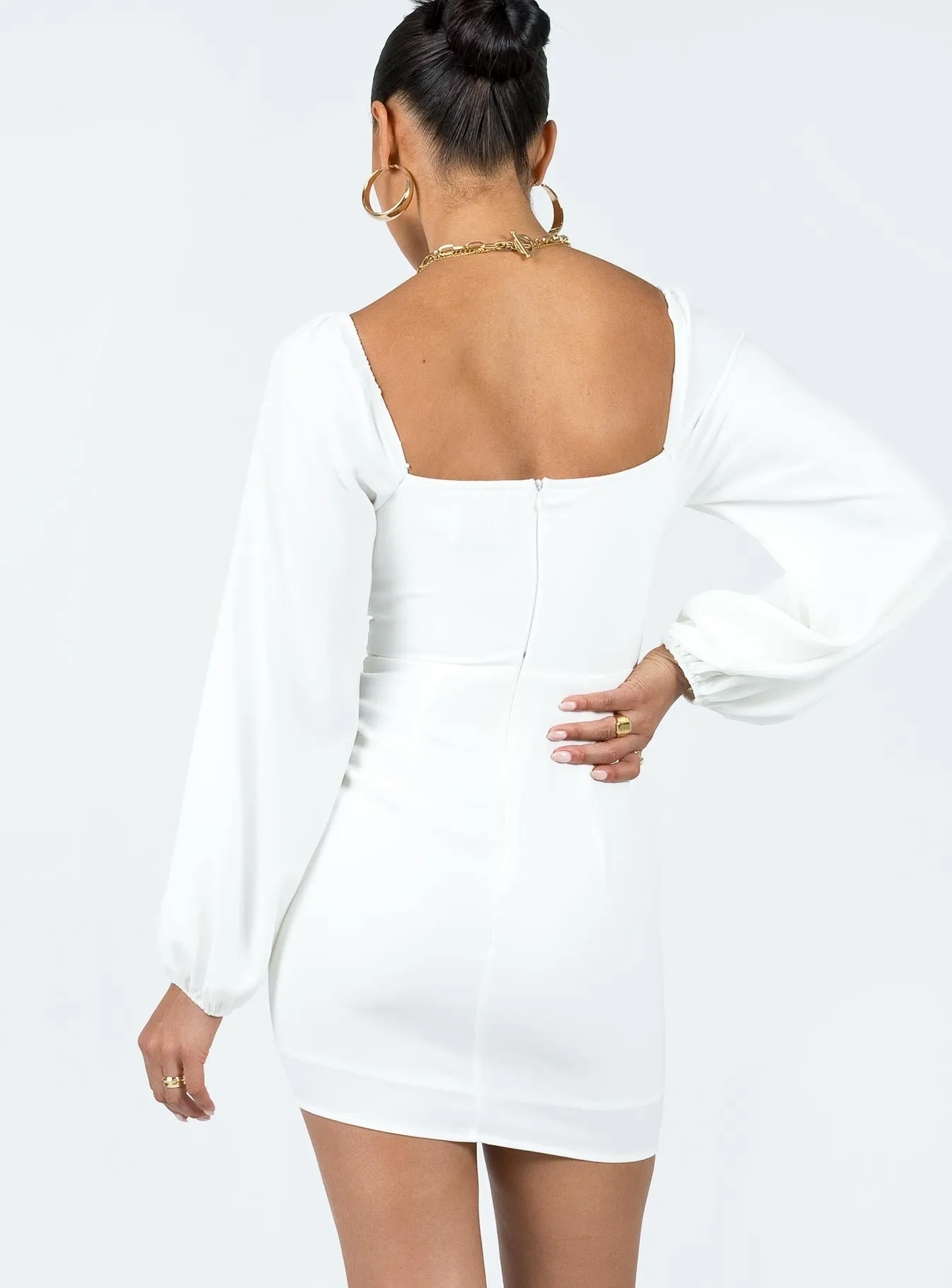Shine Fresh Laurie Corset Mini Dress White
