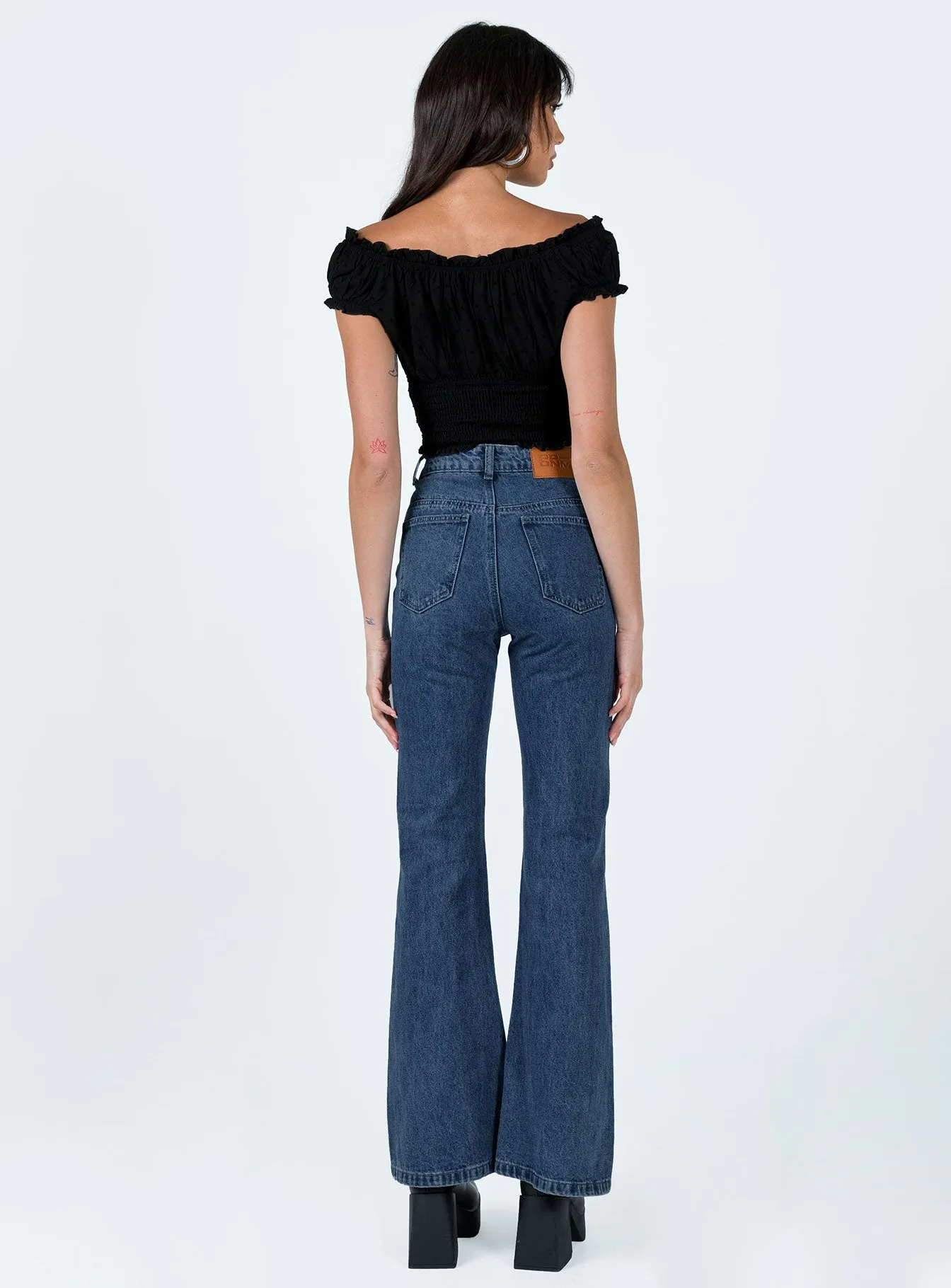 Cabarita Lounge Denim Jeans Dark Wash Non Stretch Denim Plain Favorite