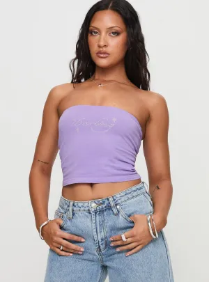 Multi Way Adjustable Fit Chic Style Goddess Energy Strapless Top Purple
